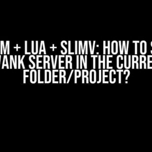 Neovim + Lua + SLIMV: How to Start Swank Server in the Current Folder/Project?